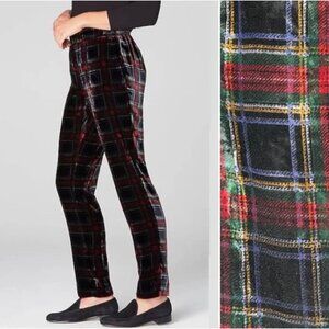 J. Jill Multicolor Plaid Straight Leg Pants